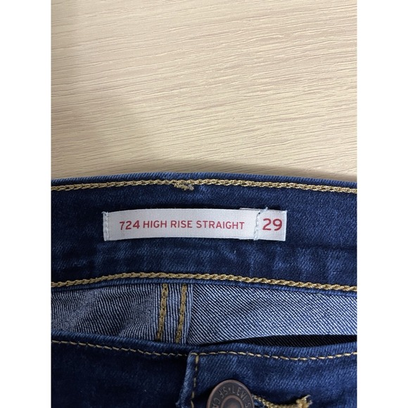 Ladies LEVI Denim Jeans - 8/29 Straight Leg - Picture 3 of 4